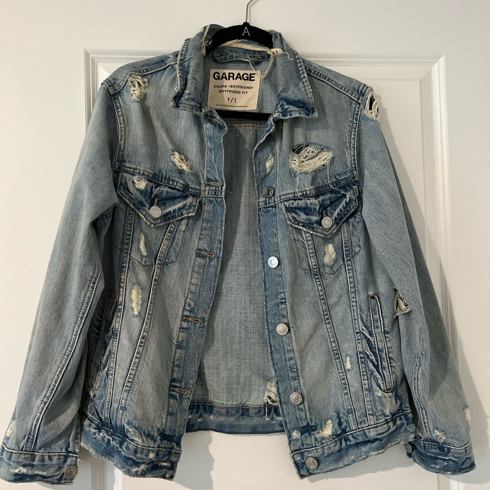 Distressed Denim Jacket - Garage